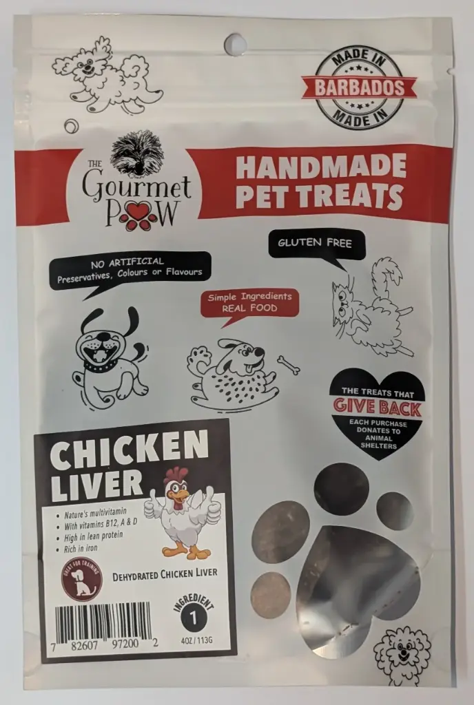 Gourmet Paw Dehydrated Treats - Dried Chicken Liver