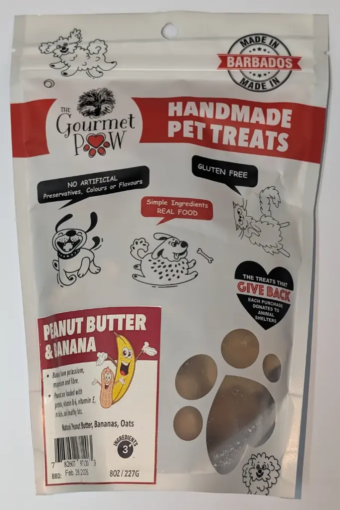 Gourmet Paw Baked Treats - Peanut Butter & Banana
