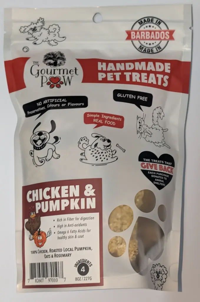 Gourmet Paw Baked Treats - Chicken & Pumpkin