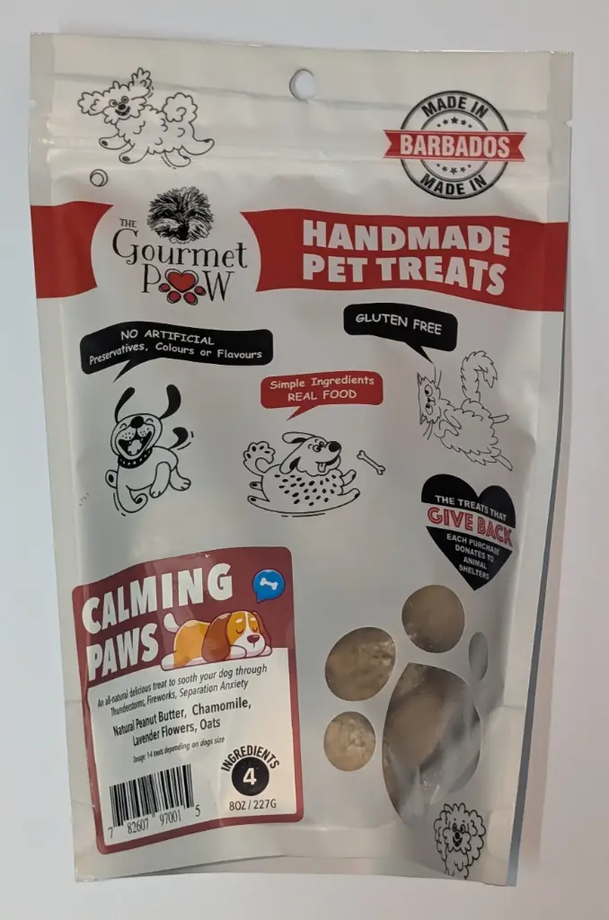 Gourmet Paw Baked Treats - Calming Paws Peanut Butter