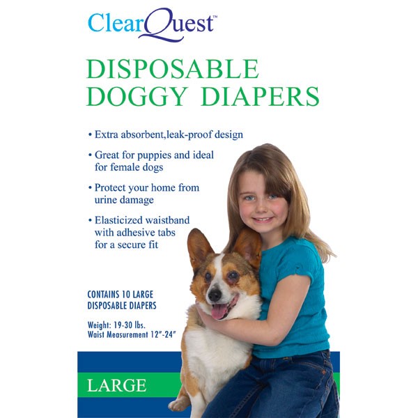 Disposable Doggy Diapers Large