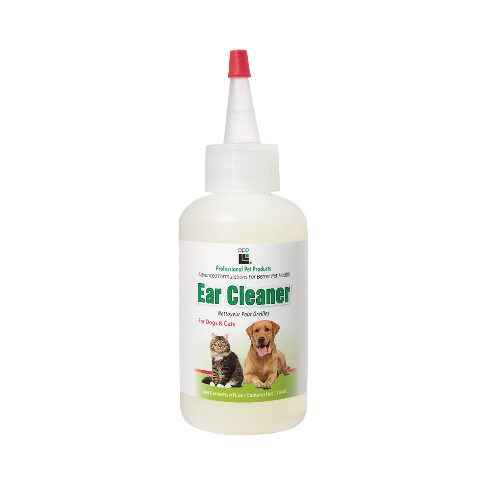 Professional Pet Products Pet Ear Cleaner with Eucalyptol  4-Ounce
