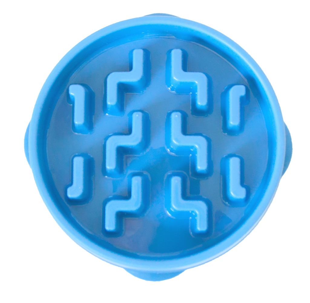 Outward Hound Fun Feeder Slo Bowl Blue Large