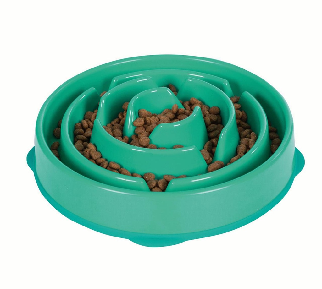 Outward Hound Fun Feeder Slo Bowl Turquoise Small