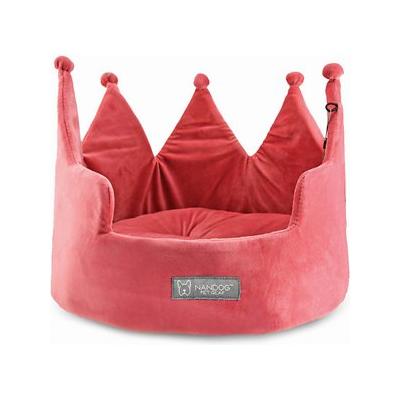 Nandog Crown Bed Micro-Plush - Pink