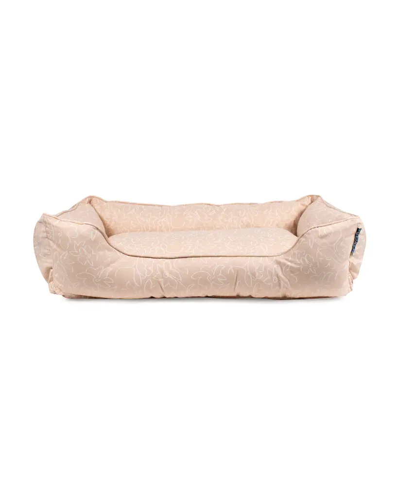 Body Glove Paintflower Kuddler Pet Bed with 100% Cotton Cover Large - Sand