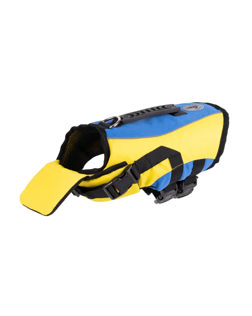 Body Glove Ripstop Pet Life Jacket/Vest Medium - Yellow/Blue