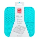 WauDog Silicone Lick Mat for Dogs and Cats Blue 190x190x10mm