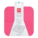 WauDog Silicone Lick Mat for Dogs and Cats Pink 190x190x10mm