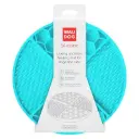 WauDog Silicone Licking and Slow Feeding Mat for Dogs and Cats Blue 211x211x30mm