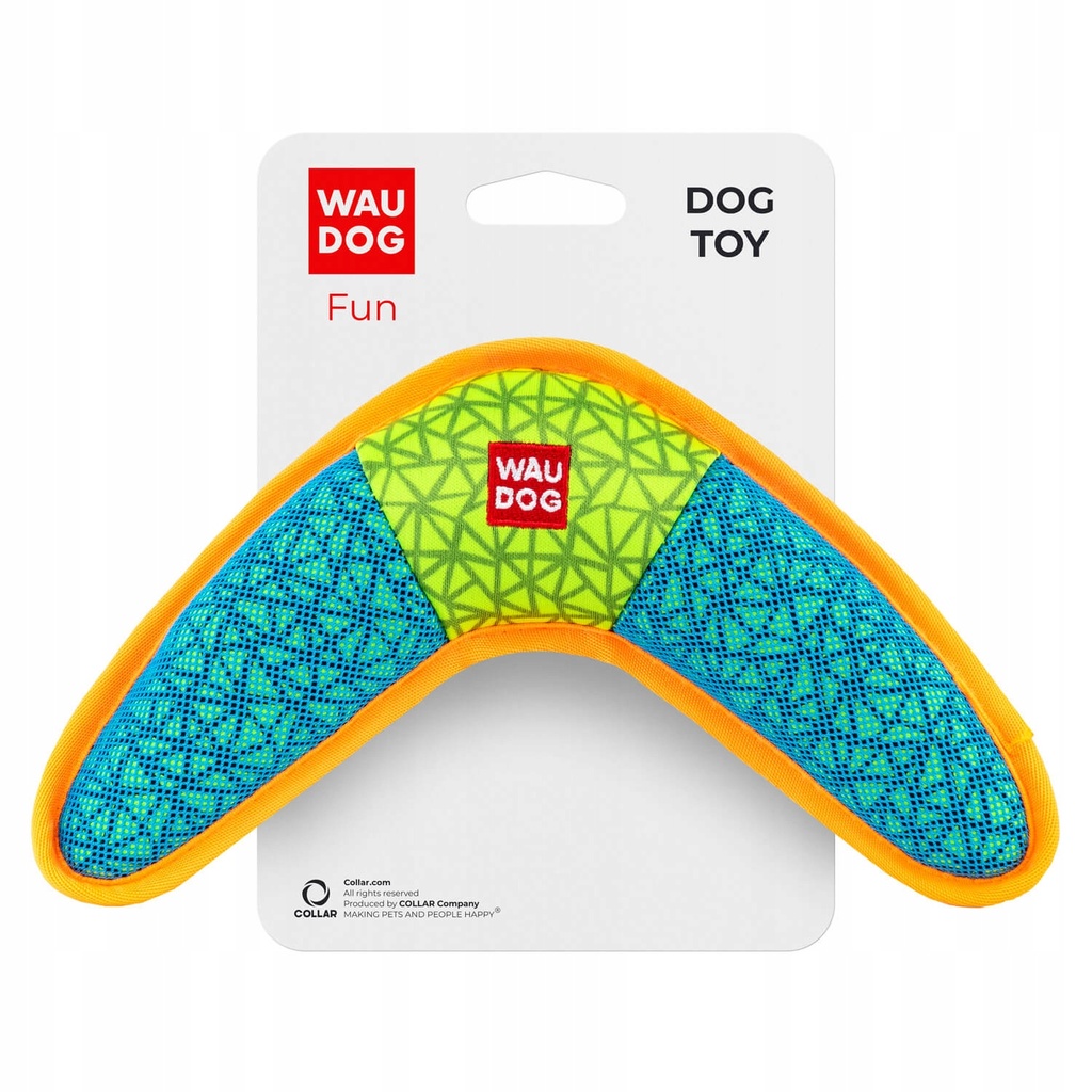 WauDog Fun Dog Toy- Boomerang 24cm Blue