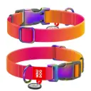 WauDog Recycled Collar Orange Gradient Medium