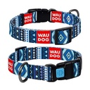 WauDog Nylon 'Etno Blue' Collar Medium 