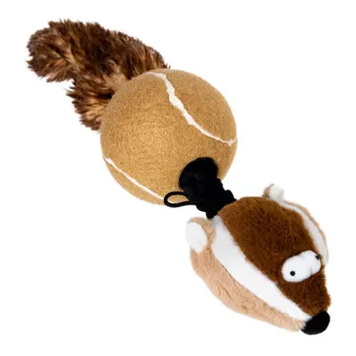 GiGwi Catch & Fetch Badger with Squeaker Dog Toy 32cm