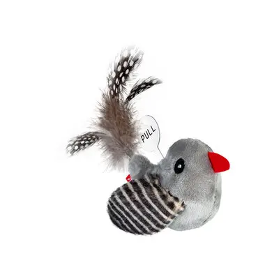 WauCat Fun Melodic Cat Toy Bird with Sound Chip 130mm