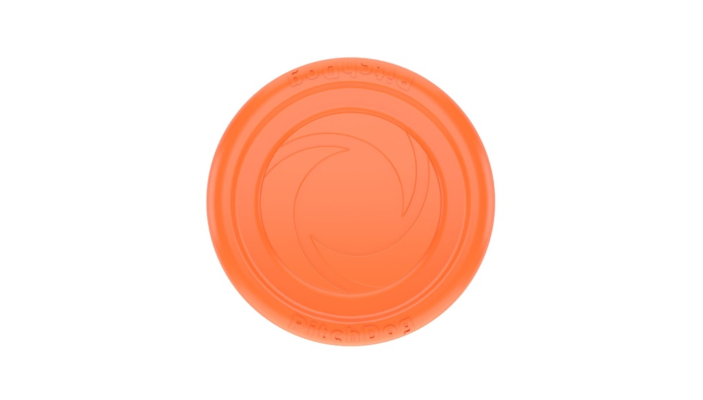 PitchDog Lightweight and Flexible Flying Disk for Dogs 24cm Orange