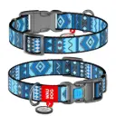 WauDog Nylon 'Etno Blue' Small Dog or Cat Collar XSmall