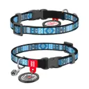 WauDog Nylon 'Etno Blue' Cat Collar XSmall