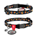 WauDog Nylon 'Oranges' Cat Collar XSmall