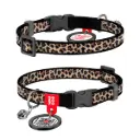 WauDog Nylon 'Leopard' Cat Collar XSmall