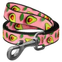 WauDog Nylon 'Avocado on Pink' Leash Small 200cm