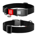 WauDog Waterproof Dog Collar XXLarge Black 46-70cm 