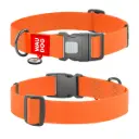 WauDog Waterproof Dog Collar XXLarge Orange 46-70cm