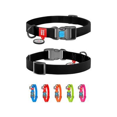 WauDog Waterproof Dog Collar XLarge Black 38-58cm