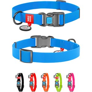 WauDog Waterproof Dog Collar Large Blue 34-49cm