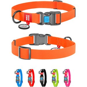 WauDog Waterproof Dog Collar XLarge Orange 38-58cm