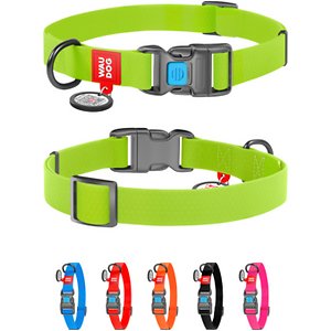WauDog Waterproof Dog Collar Medium Light Green 28-40cm