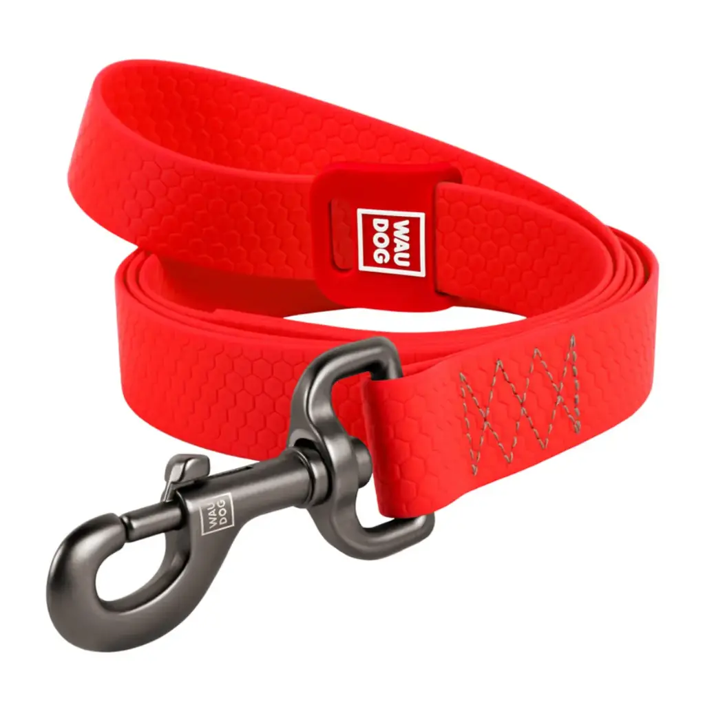 WauDog Waterproof Dog Leash XXLarge Red 305cm