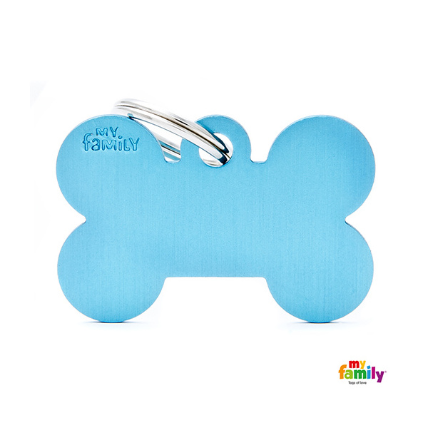 Basic Aluminium - Big Light Blue Bone