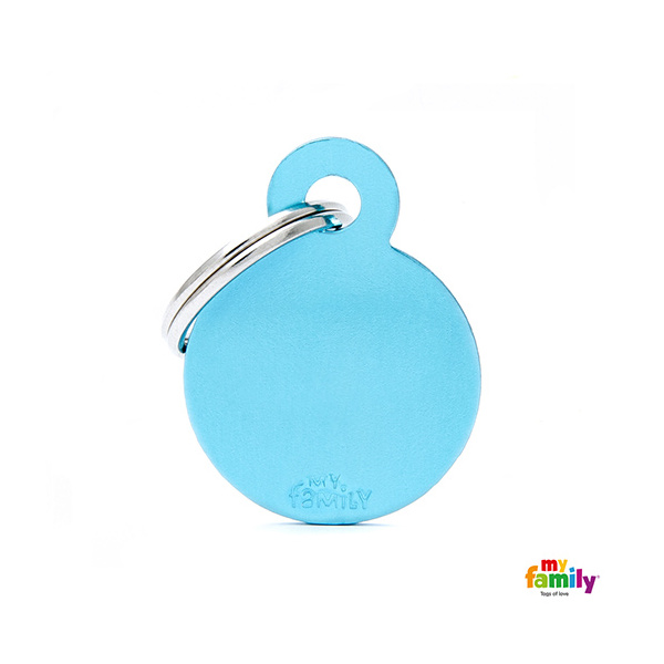 Basic Aluminium - Small Light Blue Circle
