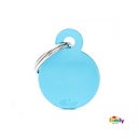 Basic Aluminium - Small Light Blue Circle