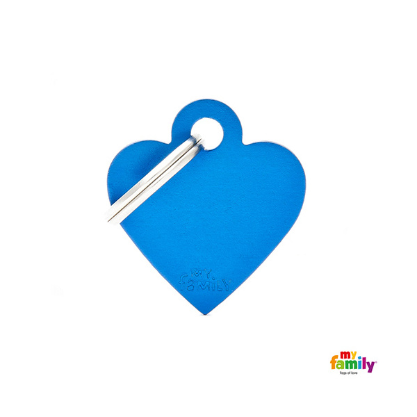Basic Aluminium - Small Blue Heart