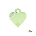 Basic Aluminium - Small Green Heart