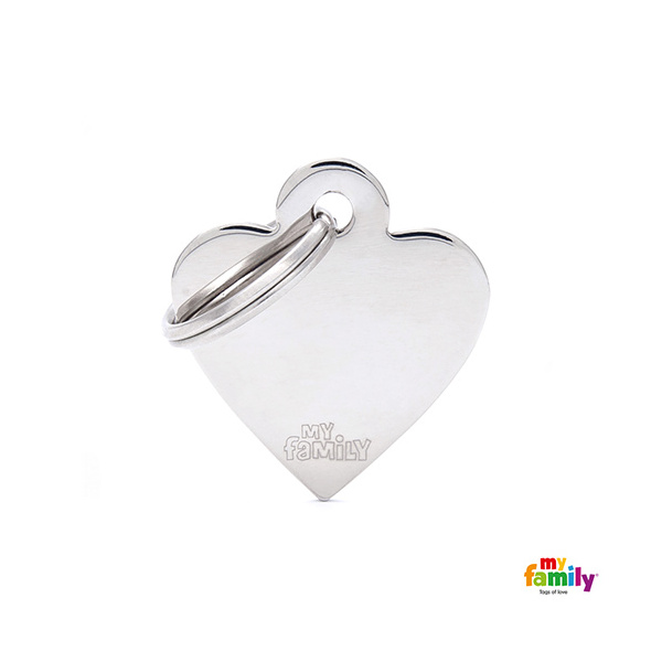 Basic Brass - Small Chrome Heart