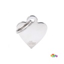 Basic Brass - Small Chrome Heart