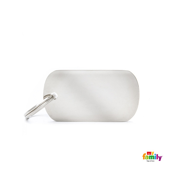 Basic Brass - Small Chrome Military Tag