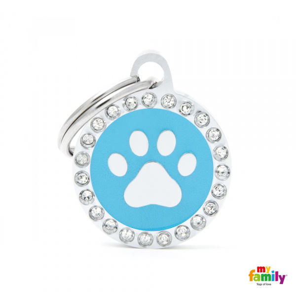 Glam - Blue Circle with Paw