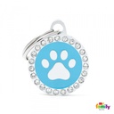 Glam - Blue Circle with Paw
