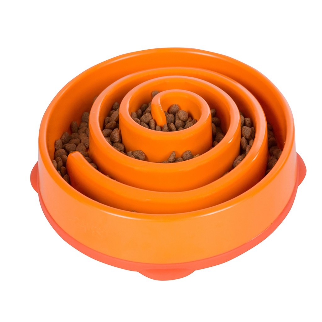Outward Hound Fun Feeder Slo Bowl Orange Large