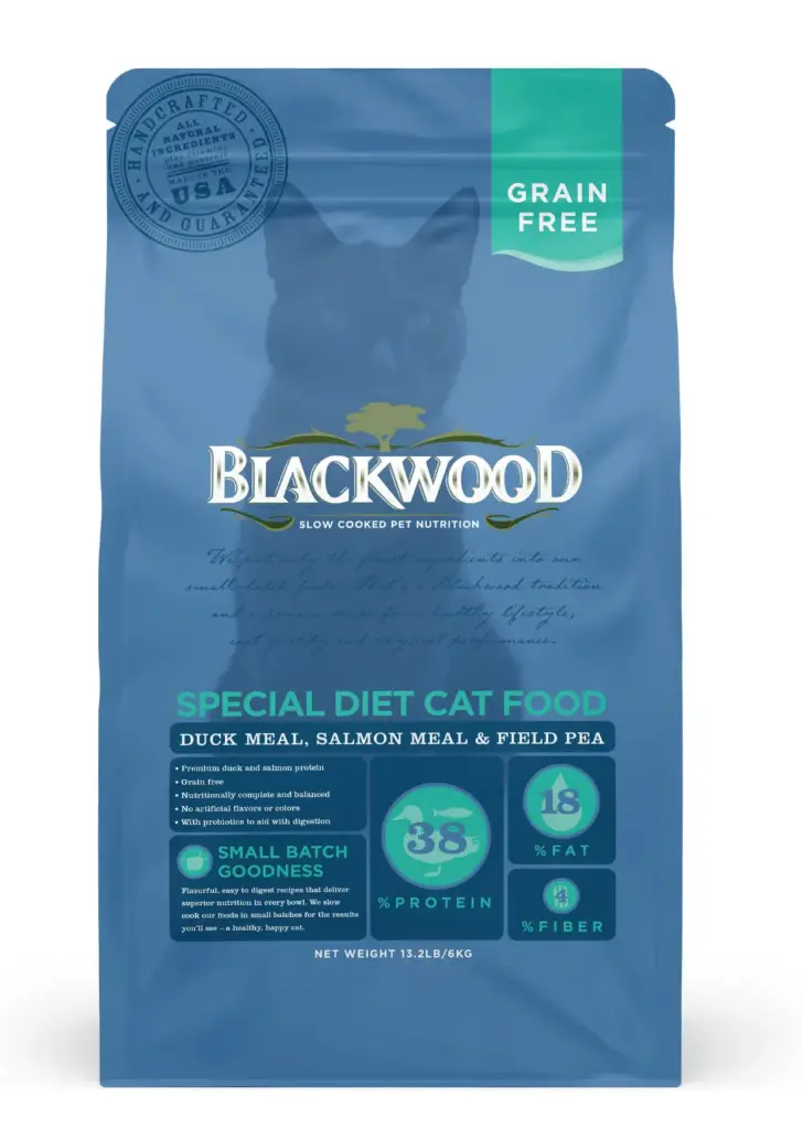 Blackwood - 4lb Grain Free Cat - Duck, Salmon, & Pea