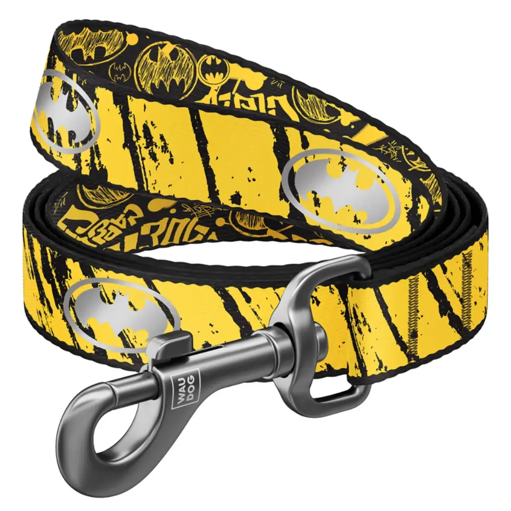 Waudog Nylon "Batman" Leash Medium - 122cm