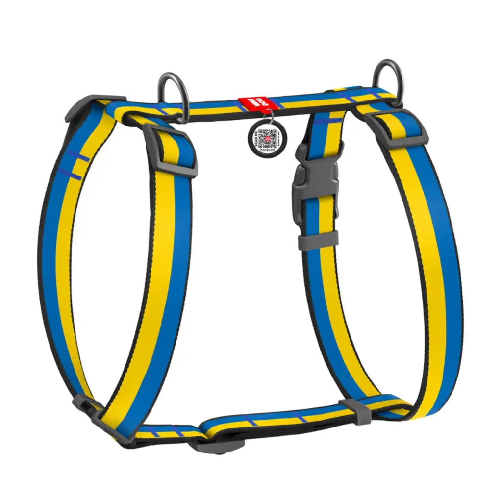 WauDog Nylon 'Colors of Freedom' H-Harness Large