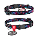 WauDog Nylon 'Endless Worlds' Small Dog or Cat Collar XSmall