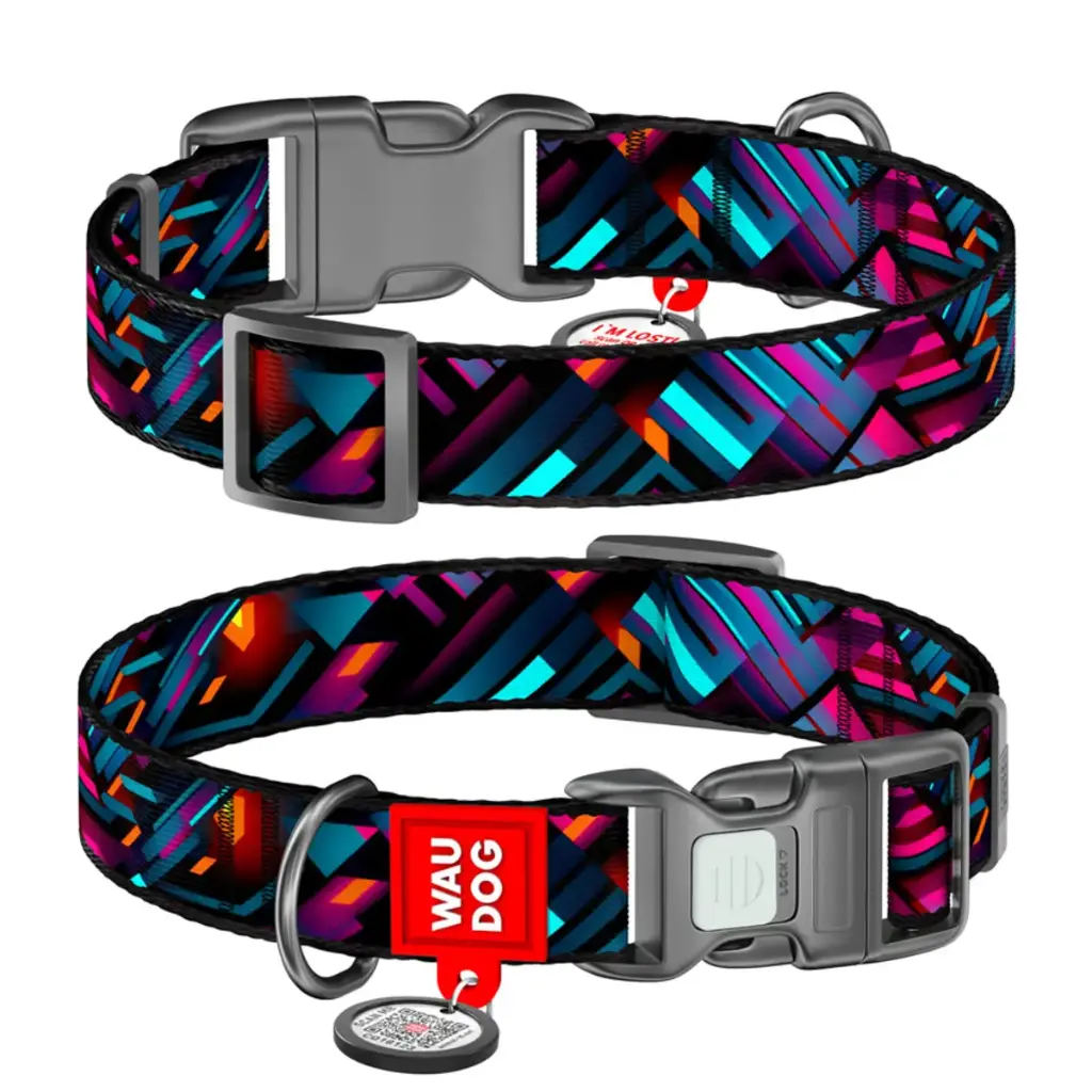 WauDog Nylon 'Endless Worlds' Collar XLarge