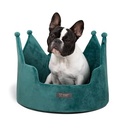 Nandog Crown Bed Micro-Plush - Teal Green