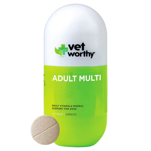 Vet Worthy Adult Dog Multivitamin - 60 Soft Chews